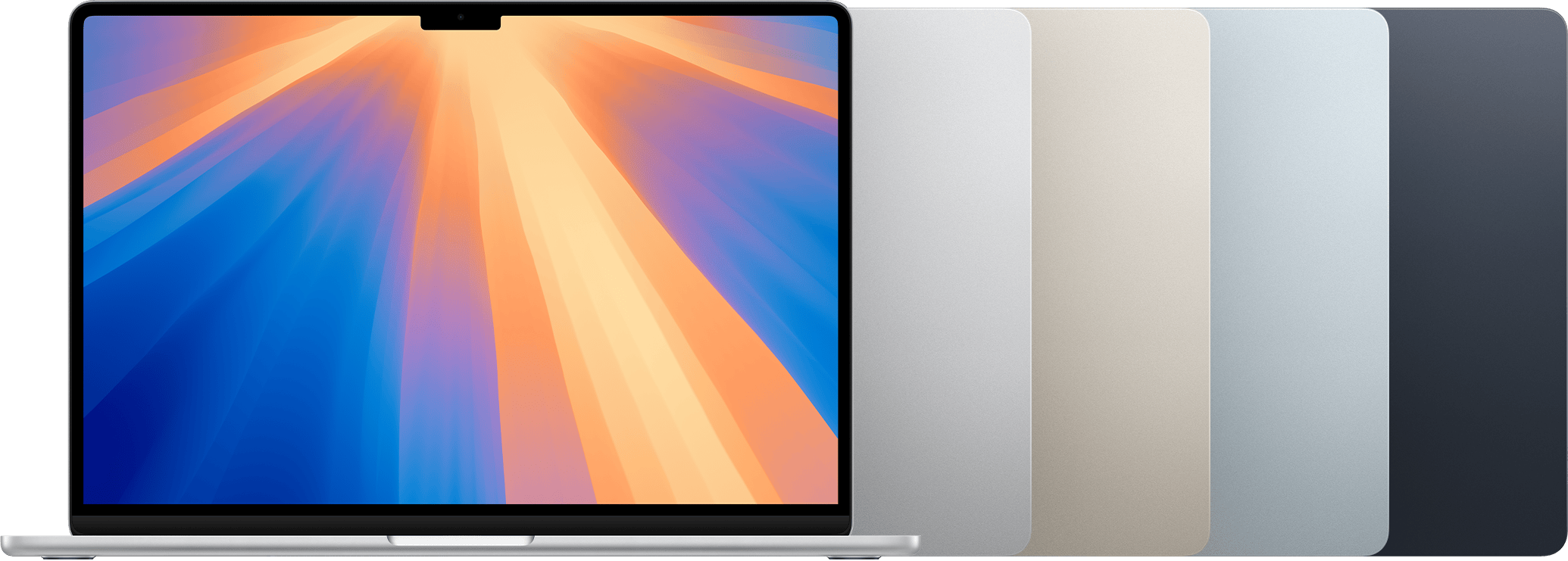 Front of MacBook Air (15-inch, M4, 2025).
