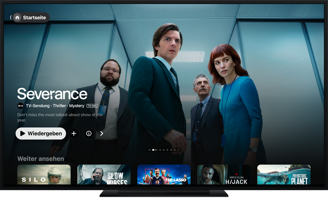 Die Apple TV App auf einem TV-Gerät