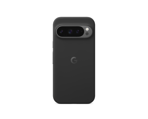 The back of a Pixel 9 Pro case in the colour Obsidian.