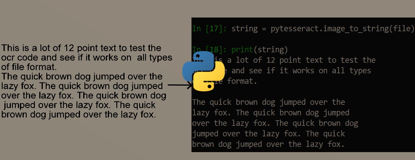 Optical Character Recognition (OCR) in Python