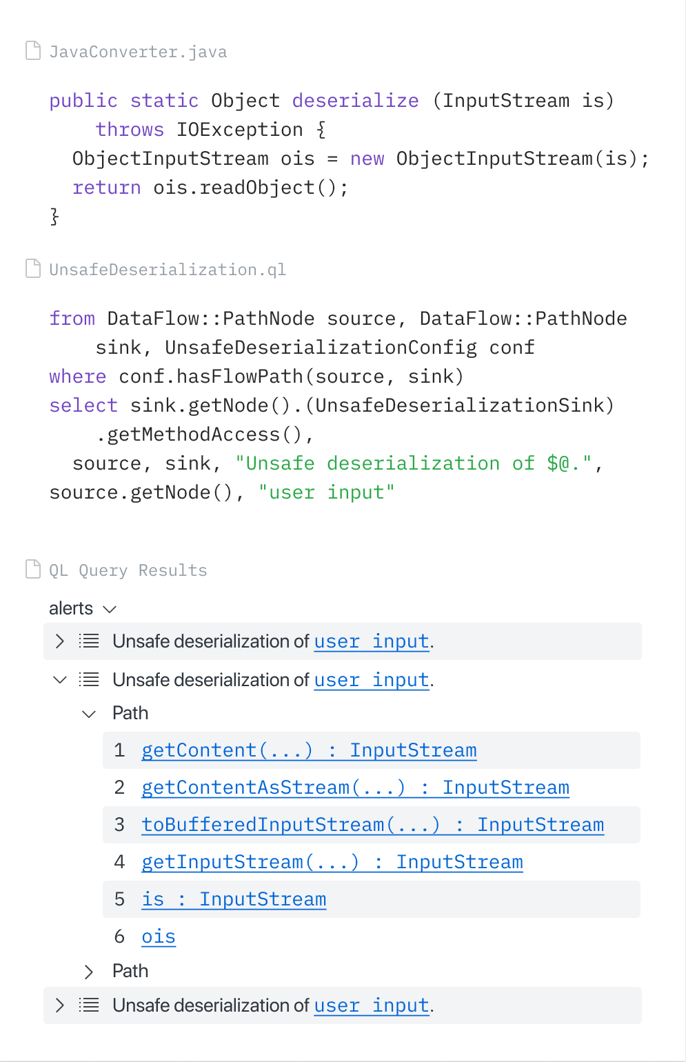 Screenshot of CodeQL VSCode extension