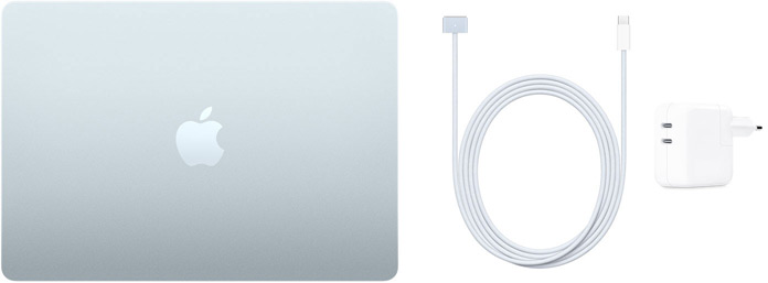 MacBook Air 13 pouces, CĂąble USBâC vers MagSafe 3 et Adaptateur secteur USBâC 30 W