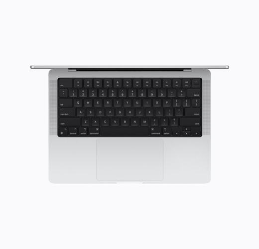 MacBook, Silver color, top interior, open