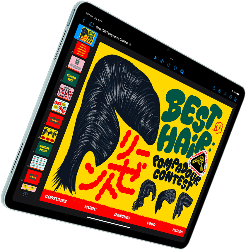 Blauwe iPad Air