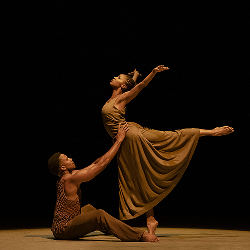 Alvin Ailey American Dance Theater's Corrin Rachelle Mitchell and Michael Jackson Jr. in Alvin Ailey's Revelations. Photo by Paul Kolnik.