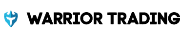 The company logo of Warrior Trading displays a blue shield and bold white text on see see-through background